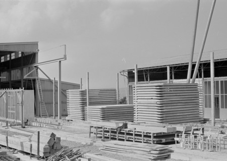 Building of a construction in concrete. Horgen 1966
