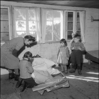 The 1000th bed of the Red Cross bed campaign, 1956