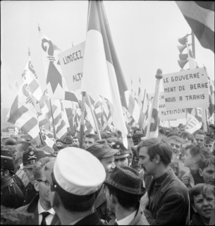 Commemoration of the mobilization 14/39 in Les Rangiers, 1964