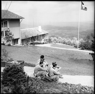 Training camp of the Swiss national football team, Magglingen 1954