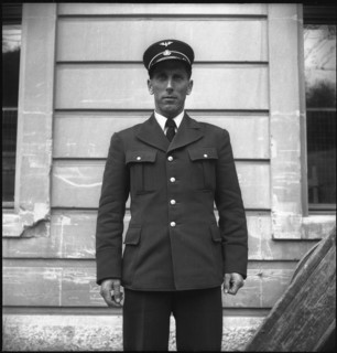 SBB employee in uniform, 1947