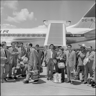 1962 FIFA World Cup: Return of the Swiss national team from Chile