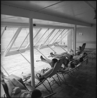 Zurzach Thermal Baths, relaxation room; 1956