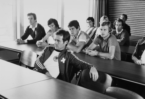 Köbi Kuhn at the national team training camp in 1976