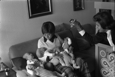 Quintuplets of the SteingrubePalatini family, 1973