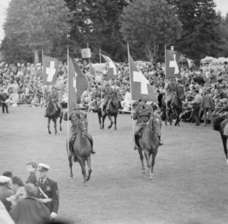 61st MarchéConcours Saignelégier, parade, 1964