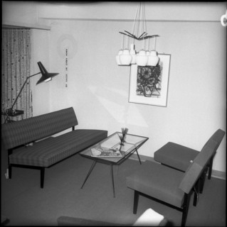 Teak furniture exhibition at Möbel Pfister, 1959