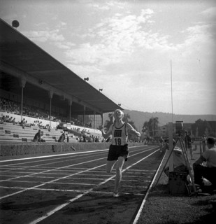 Swiss Championships 1947 Zurich, 10'000m: Gottlieb Wyss wins