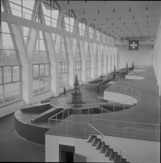 Turbine room Birsfelden power station 1955.
