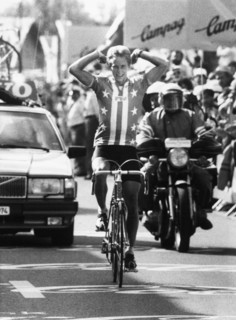 Street race WC Altenrhein 1983: winner Greg Lemond.