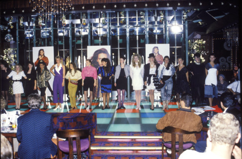 Participants of the preliminary decision of Miss Fashion Switzerland, 1989.