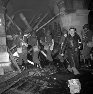 Civil defence training in Lausanne, 1958.