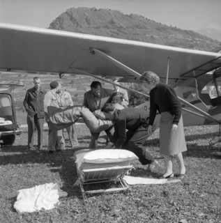 Rescue mission on the Dent Blanche, 1955.