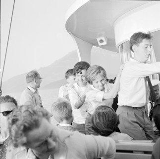 National holiday: young people dancing on a ship; 1962.