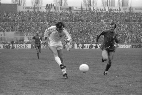 Cup final 1975: FC Basel - FC Winterthur; Künzli, Ramseier.