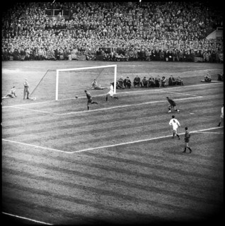 WC qualifier 1957: Switzerland - Spain.