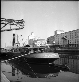 Rhine Harbour, Basel, 1943.