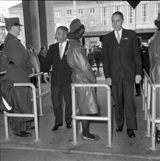 Hans-Peter Tschudi visiting the MUBA; 1965.
