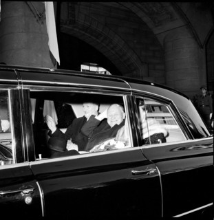 Lausanne celebrating newly elected federal president Paul Chaudet; 1961.
