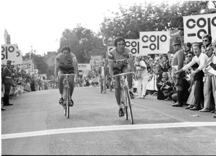 Tour de Suisse 1974: Winner Merckx and stage winner Bitossi.