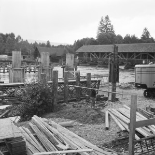N6, Hunziken bridge under construction; 1969.