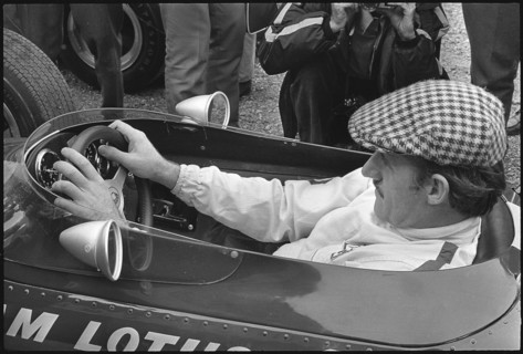 GP Zandvoort 1967: Graham Hill and his Lotus Ford.