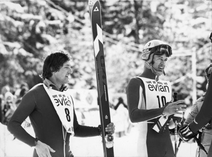 Franz Klammer, Bernhard Russi 1977.
