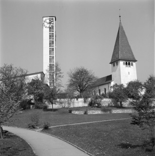 Churches in Zurich Altstetten 1952.