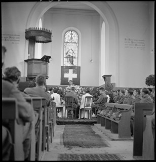 Soldiers' wedding; wedding ceremony; 1941.