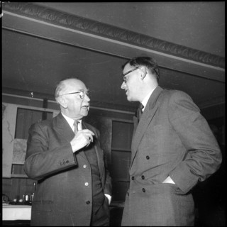 Press conference, Mr Escher on the Rheinau project 1951.
