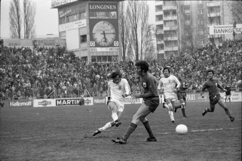 Cup final 1975: FC Basel - FC Winterthur; Künzli, Mundschin.