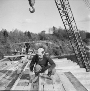 Formwork Rheinau power station 1953.