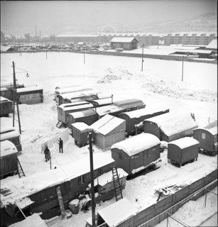 Camping site of Yenish people at Berne, 1942.