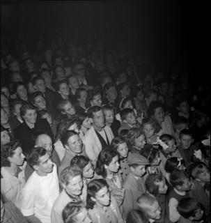 School theatre in support of the Swiss donation, 1945.