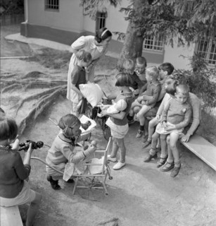 Children at children's home La Cigale, Lausanne 1942.
