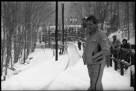 Olympic games Lake Placid 1980: Hans Hiltebrand, training.