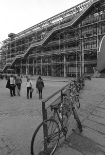 1976, Paris, Rive droite, Centre Pompidou, Beaubourg.