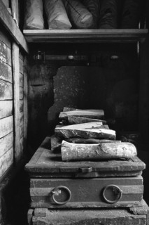 1975, Milan, Navigli wood seller.