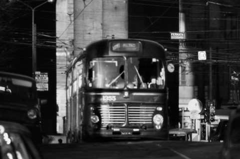 1975, Milan, Navigli, bus.