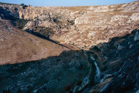 Nature, Italy, region of Puglia-Basilicata 1975 Gravina di Matera.