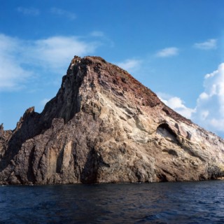 Nature, Italy, region of Sicilia 1975 Isole Eolie, Scoglio Dattilo;  (Aeolian Islands,  Dattillo