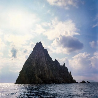 Nature, Italy, region of Sicilia 1975 Isole Eolie, Scoglio Dattilo;  (Aeolian Islands,  Dattillo