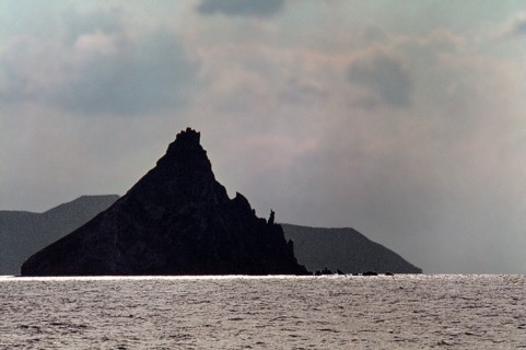 Nature, Italy, region of Sicilia 1975 Isole Eolie, Scoglio Dattilo;  (Aeolian Islands,  Dattillo