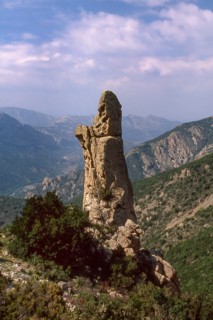 Nature, Italy, region of Sardegna 1975 Massiccio del Gannargentu (Gennargentu Massif).