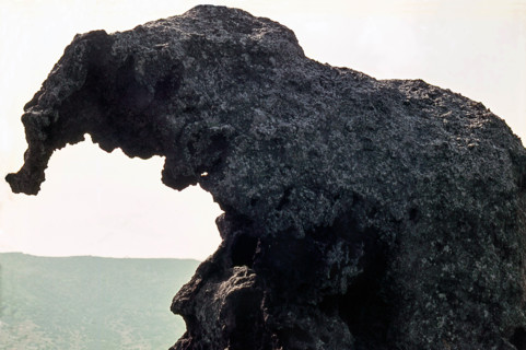 Nature, Italy, region of Sardegna 1975 Roccia dell'Elefante (Elephant Rock).