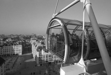 1976, Paris, Rive droite, Centre Pompidou, Beaubourg.