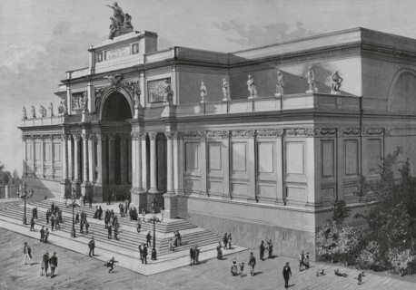 Rome, Italy. Palazzo delle Esposizioni. Exterior view of the building, opened on 21 January 1883,