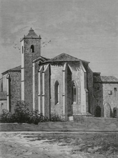 Spain, Burgos province, Castrillo del Val. Monastery of San Pedro de Cardena. Founded by the