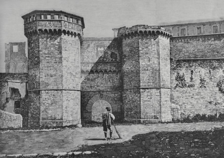 Spain, Catalonia, Tarragona province, Vimbodi. Royal Monastery of Santa Maria de Poblet. Royal Gate