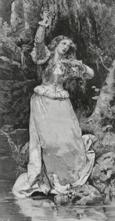 Ophelia. Fictitious character from the play ""Hamlet"" by William Shakespeare (1564-1616).